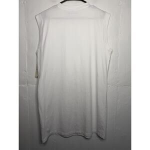 NEW Abercrombie & Fitch Medium Petite White Sleeveless Shirt Dress